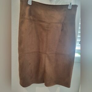 Chaps Brown A-Line Skirt